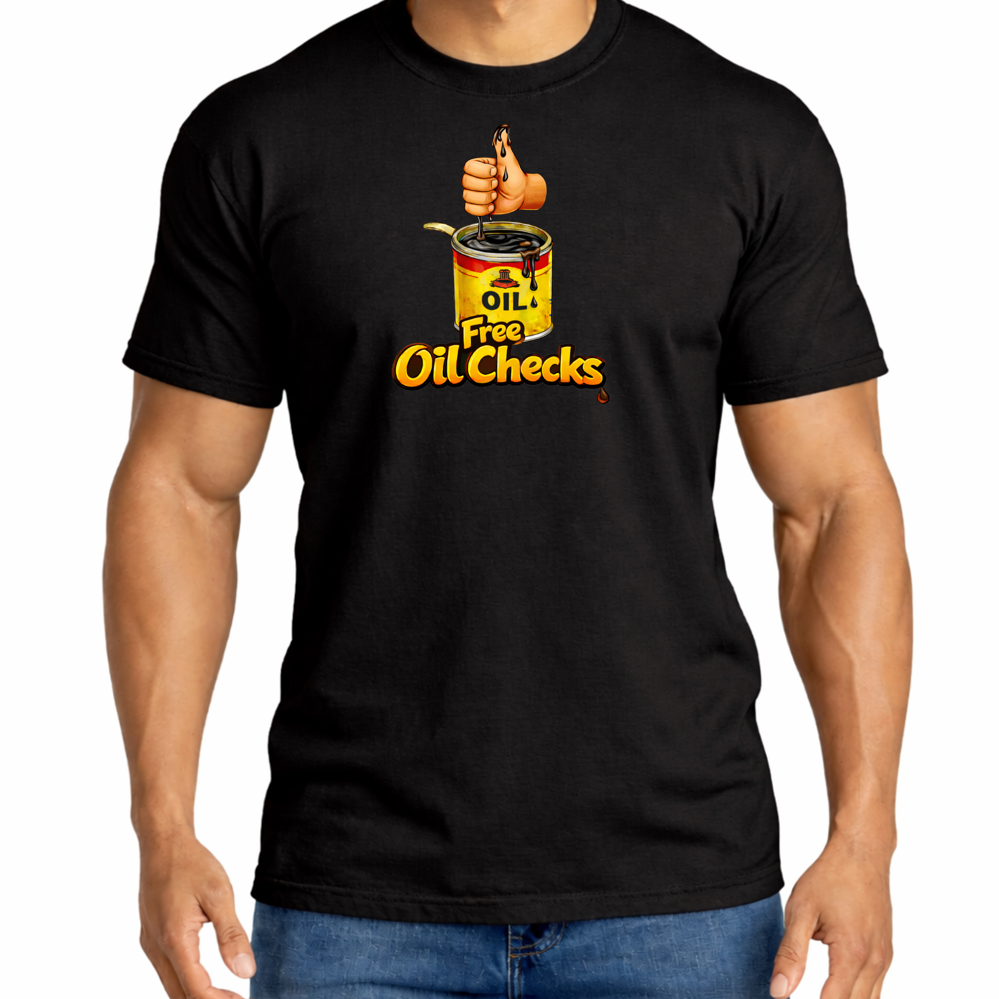 Free Oil Checks Wrestling T-shirt