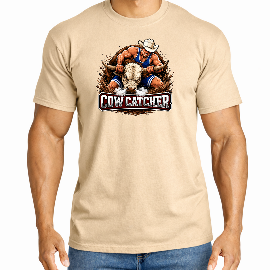 The Cow Catcher Wrestling T-Shirt