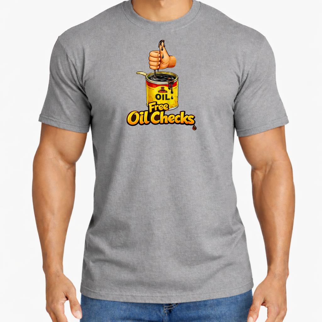 Free Oil Checks Wrestling Tee
