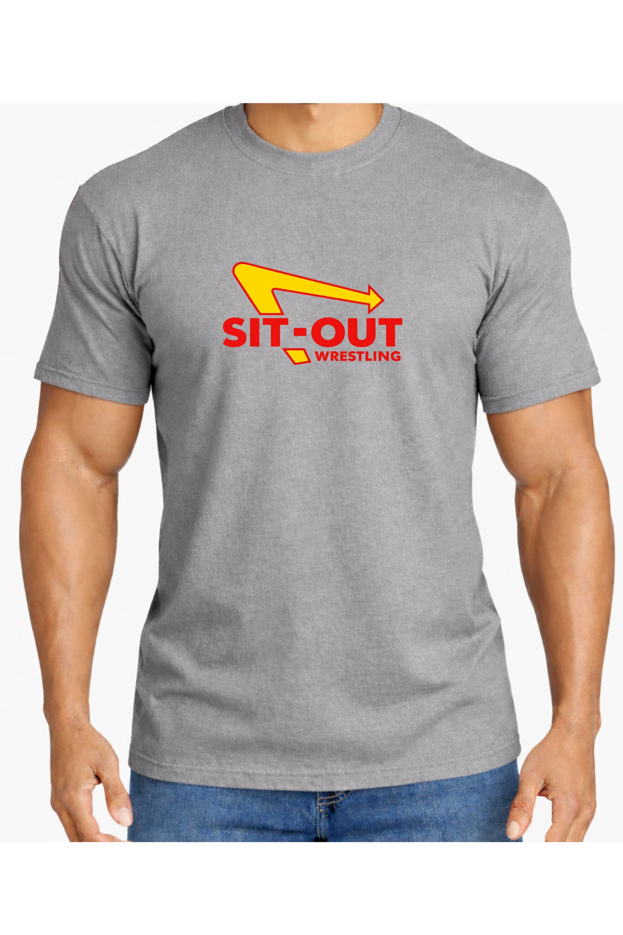 Sit-Out Wrestling Tee 🍔