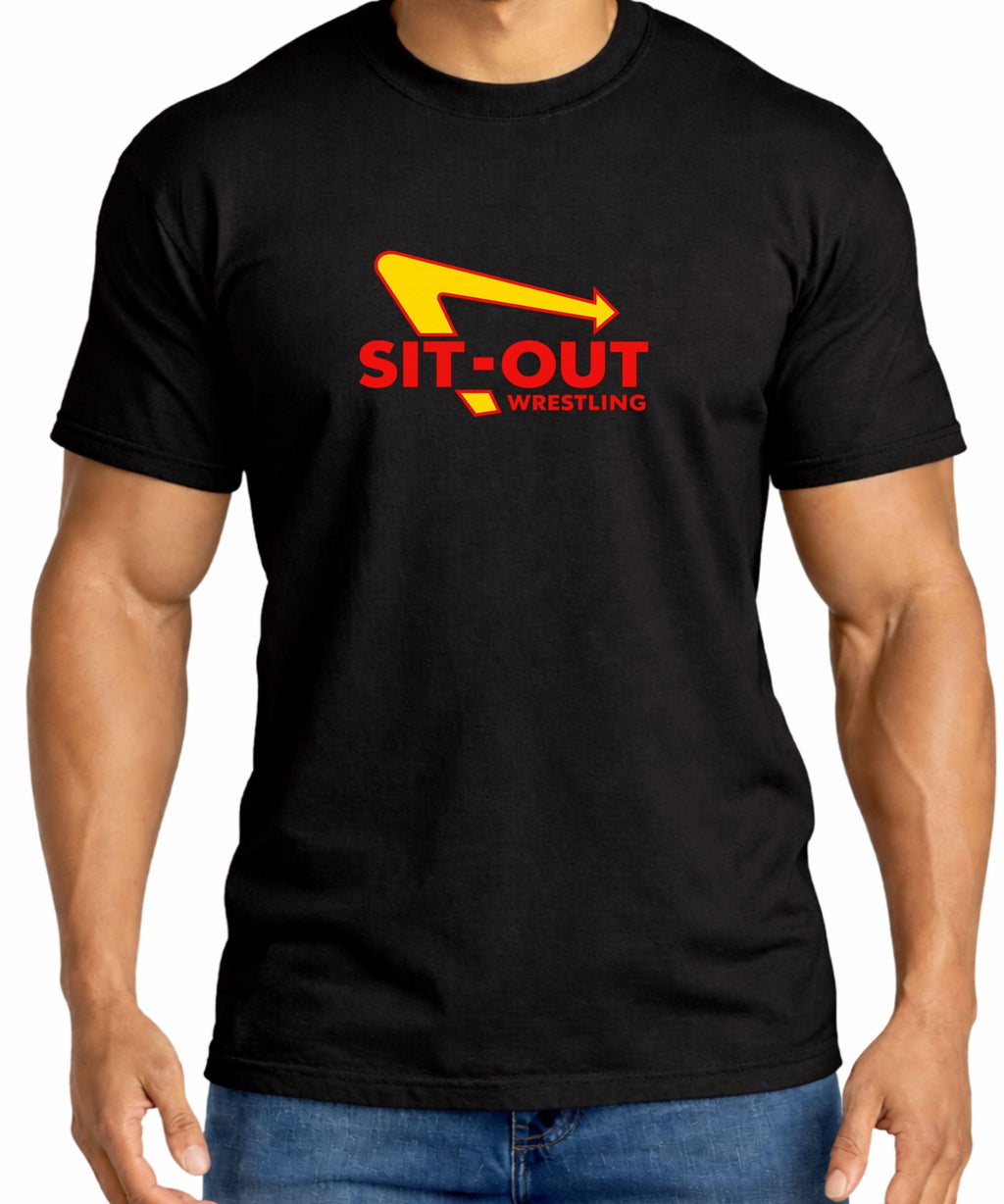 Sit-Out Wrestling Tee 🍔