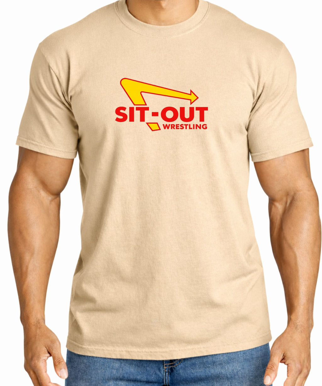 Sit-Out Wrestling Tee 🍔